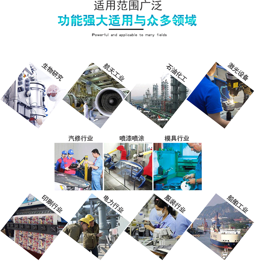 工頻螺桿空壓機應(yīng)用領(lǐng)域